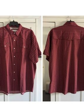 Poncho The Farmer Short Sleeve Snap Shirt Men's Size XXL Regular Fit